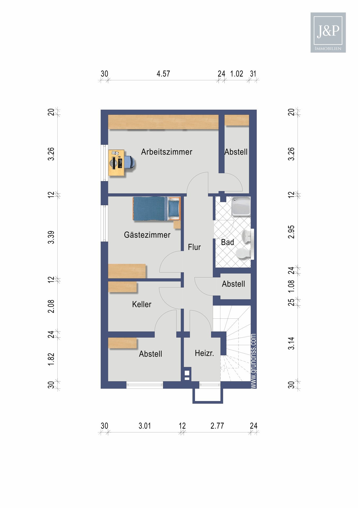 Perfektes Familienzuhause! Haus im Bungalowstiel mit viel Platz in idyllischer Landschaft - Grundriss UG Altenhain