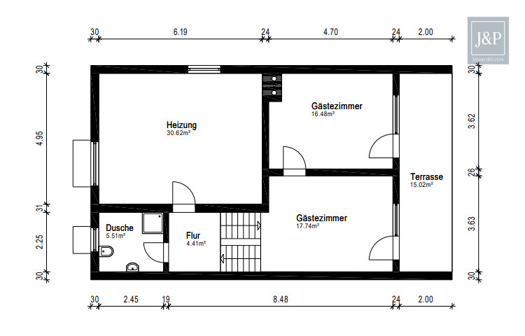 Idyllisches Split-Level Einfamilienhaus mit viel Platz und direkter Waldnähe. - Grundriss UG