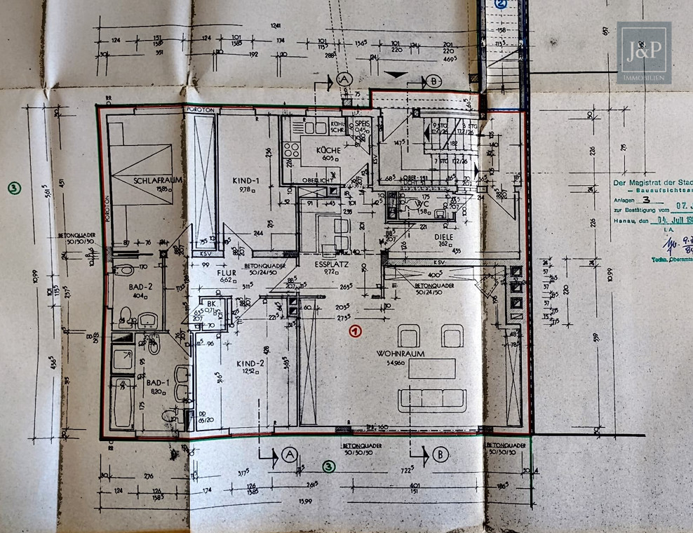 Wohn & Gewerbekombi! Energetisches MFH (290qm) mit Gewerbeeinheit (570qm) - je voll unterkellert - Wohnhaus EG Hanau