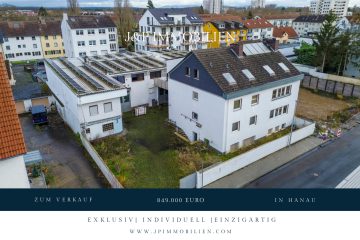 Wohn & Gewerbekombi! Energetisches MFH (290qm) mit Gewerbeeinheit (570qm) – je voll unterkellert, 63452 Hanau, Mehrfamilienhaus