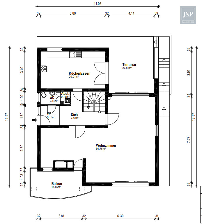 Vollsaniertes Architektenhaus mit Einliegerbereich und Weitblick direkt am Feldrand - EG Finthen