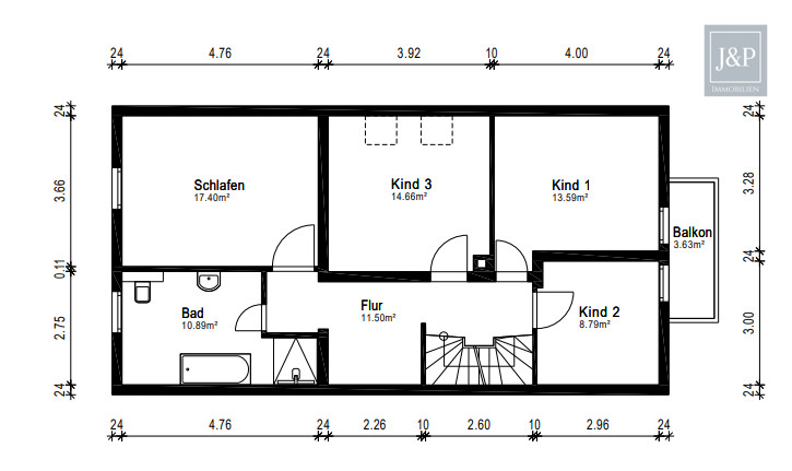 Alles neu! Frisch saniertes EFH mit großem Garten und unverbaubarem Feldblick! - Grundriss OG